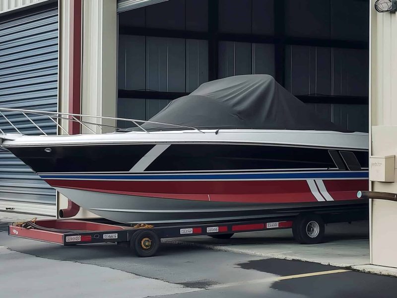 boat storage Charleston - a boat in a storage unit